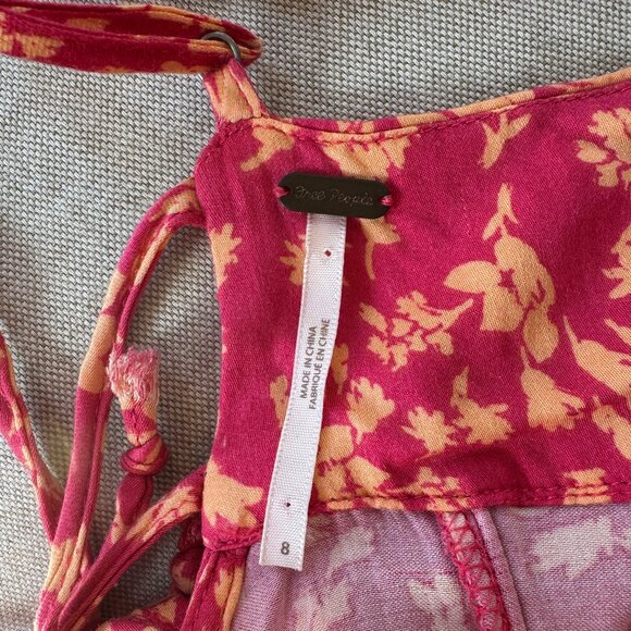 Free People Under The Moonlight Pink Floral Maxi Dress - Picture 4 of 7